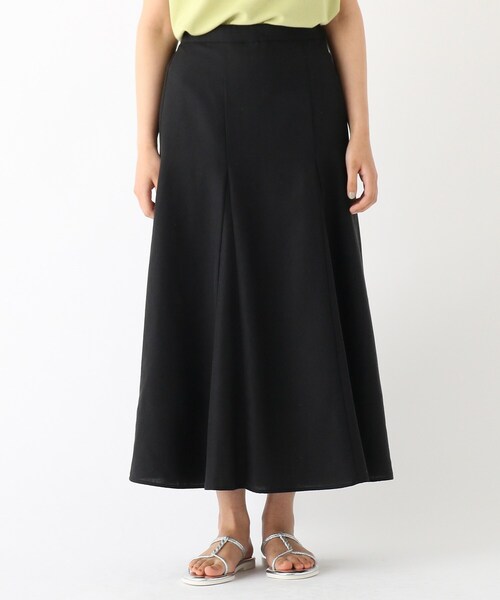 OPAQUE.CLIP（オペークドットクリップ）の「◆リネンブレンド マーメイドフレアスカート【WEB限定サイズ】（スカート・レディース・ブラック/グリーン/サンドベージュ・34/36/38/40/42）」の8枚目の写真