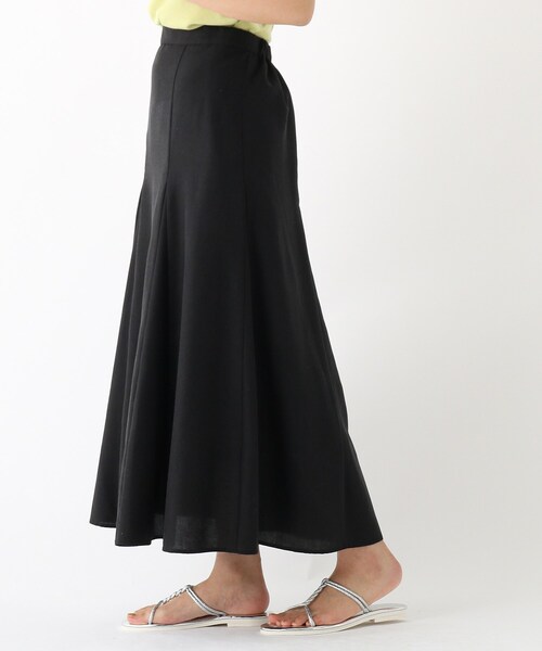 OPAQUE.CLIP（オペークドットクリップ）の「◆リネンブレンド マーメイドフレアスカート【WEB限定サイズ】（スカート・レディース・ブラック/グリーン/サンドベージュ・34/36/38/40/42）」の10枚目の写真