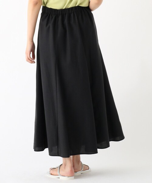 OPAQUE.CLIP（オペークドットクリップ）の「◆リネンブレンド マーメイドフレアスカート【WEB限定サイズ】（スカート・レディース・ブラック/グリーン/サンドベージュ・34/36/38/40/42）」の6枚目の写真