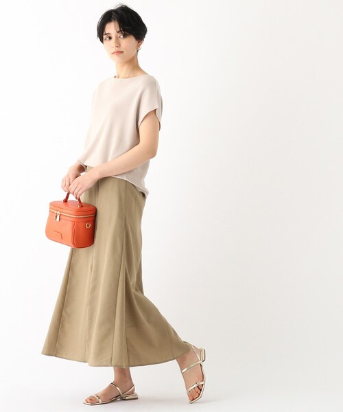 OPAQUE.CLIP（オペークドットクリップ）の「◆リネンブレンド マーメイドフレアスカート【WEB限定サイズ】（スカート・レディース・ブラック/グリーン/サンドベージュ・34/36/38/40/42）」の9枚目の写真