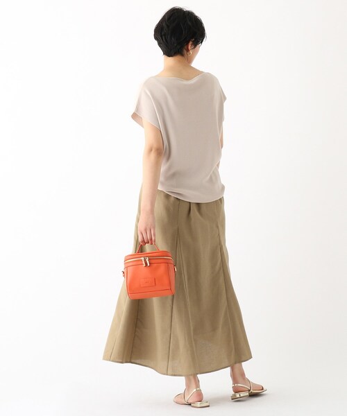 OPAQUE.CLIP（オペークドットクリップ）の「◆リネンブレンド マーメイドフレアスカート【WEB限定サイズ】（スカート・レディース・ブラック/グリーン/サンドベージュ・34/36/38/40/42）」の11枚目の写真