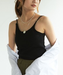 PBLIM | PAGEBOY/カップ付きロゴシシュウキャミ(キャミソール)