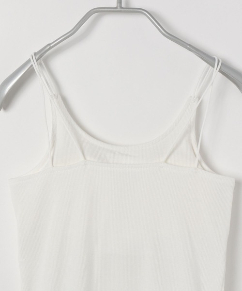 PBLIM（ページボーイリム）の「PAGEBOYLIM/カップ付きロゴシシュウキャミ（キャミソール・レディース・ブラック/オフホワイト/ブルー・FREE）」の18枚目の写真