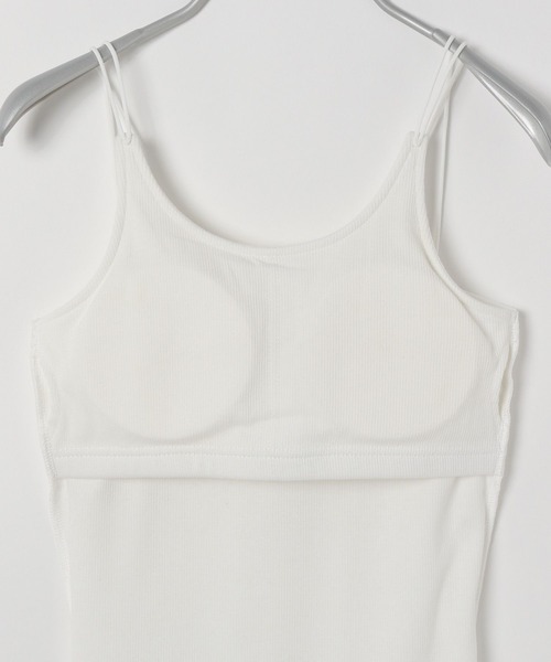 PBLIM（ページボーイリム）の「PAGEBOYLIM/カップ付きロゴシシュウキャミ（キャミソール・レディース・ブラック/オフホワイト/ブルー・FREE）」の21枚目の写真