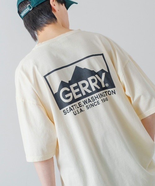 GERRY（ジェリー）の「【GERRY】別注 ピグメント 半袖プリント Tシャツ（Tシャツ/カットソー・メンズ・ホワイト/ブラック/ネイビー/カーキ/ピンク/オレンジ/ブルー/ミント/ホワイト系その他/ブラック系その他/グリーン系その他/ブルー系その他・MEDIUM/LARGE/X-LARGE）」の2枚目の写真
