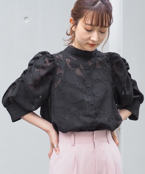 tiptop（ティップトップ）の「前後2wayボウタイ付きブラウス（シャツ/ブラウス・レディース・アイボリー/オフホワイト/ブラック・FREE）」の18枚目の写真