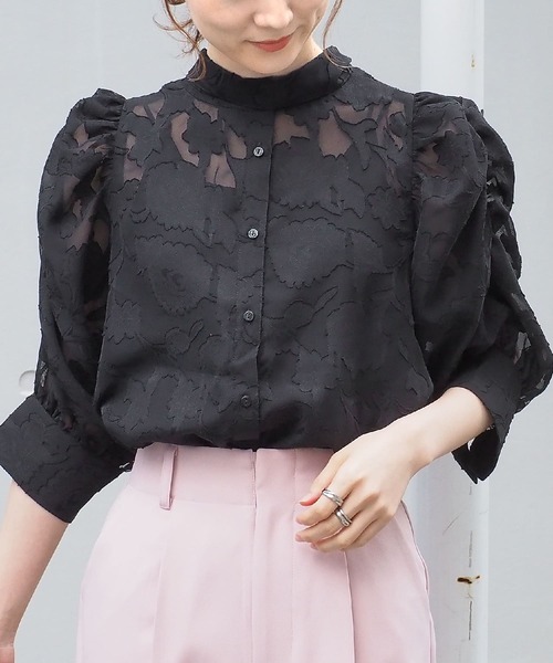 tiptop（ティップトップ）の「前後2wayボウタイ付きブラウス（シャツ/ブラウス・レディース・アイボリー/オフホワイト/ブラック・FREE）」の21枚目の写真