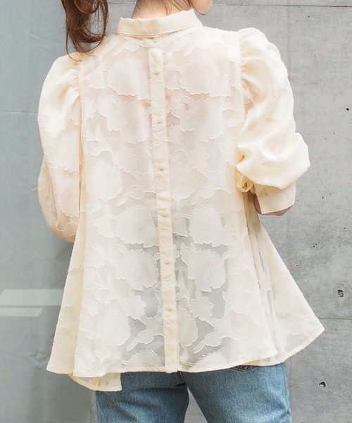 tiptop（ティップトップ）の「前後2wayボウタイ付きブラウス（シャツ/ブラウス・レディース・アイボリー/オフホワイト/ブラック・FREE）」の15枚目の写真