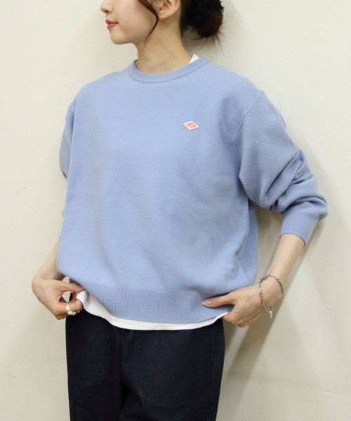 DANTON/ダントン ラムズウール クルーネックプルオーバー ロング