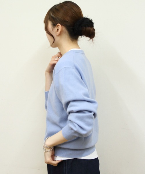 DANTON/ダントン ラムズウール クルーネックプルオーバー ロング