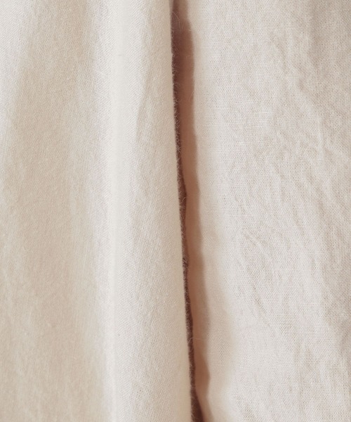studio CLIP（スタディオクリップ）の「コットンリネンスキッパーチュニック（シャツ/ブラウス・レディース・スモーク/ライトベージュ/ライトブルー・FREE）」の9枚目の写真