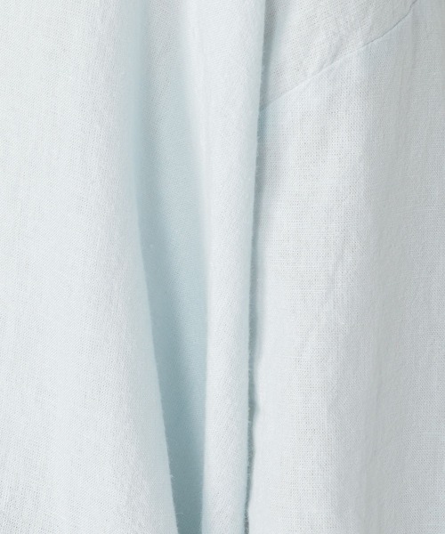 studio CLIP（スタディオクリップ）の「コットンリネンスキッパーチュニック（シャツ/ブラウス・レディース・スモーク/ライトベージュ/ライトブルー・FREE）」の12枚目の写真