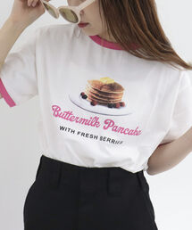 fredy emue | パンケーキ リンガーTシャツ(Tシャツ/カットソー)