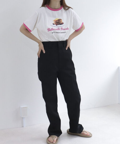 fredy emue(フレディエミュ)の「パンケーキ リンガーTシャツ(Tシャツ/カットソー・レディース・ライトブルー/グリーン/ピンク・38)」の9枚目の写真
