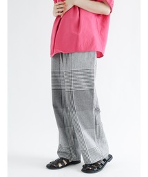 Samansa Mos2 | コットンリネンストレートイージーパンツ(その他パンツ)