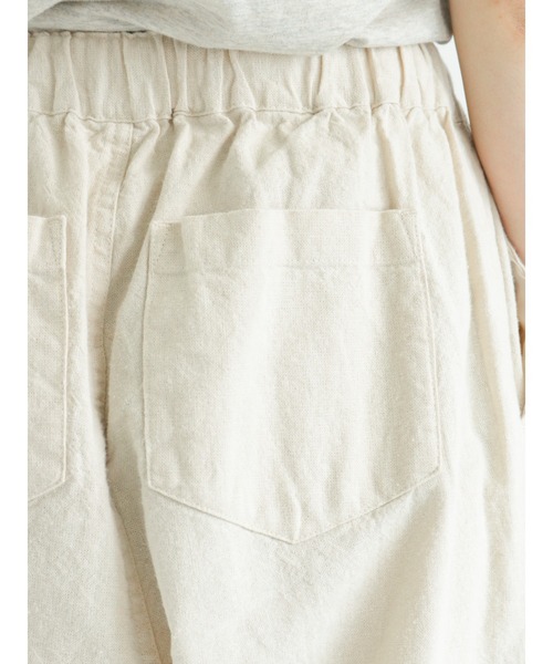 Samansa Mos2（サマンサ モスモス）の「コットンリネンストレートイージーパンツ（その他パンツ・レディース・ブラック/グリーン/マスタード/キナリ・ﾌﾘ-）」の15枚目の写真