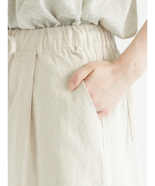 Samansa Mos2（サマンサ モスモス）の「コットンリネンストレートイージーパンツ（その他パンツ・レディース・ブラック/グリーン/マスタード/キナリ・ﾌﾘ-）」の11枚目の写真