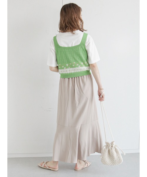 ehka sopo（エヘカソポ）の「マーメイドスカート(セットアップ可)（スカート・レディース・ブラック/ベージュ/グリーン・ﾌﾘ-）」の16枚目の写真