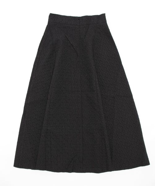 coca（coca）（コカ）の「上品エンボスフレアスカート（スカート・レディース・ブラック/アイボリー・M/L）」の3枚目の写真