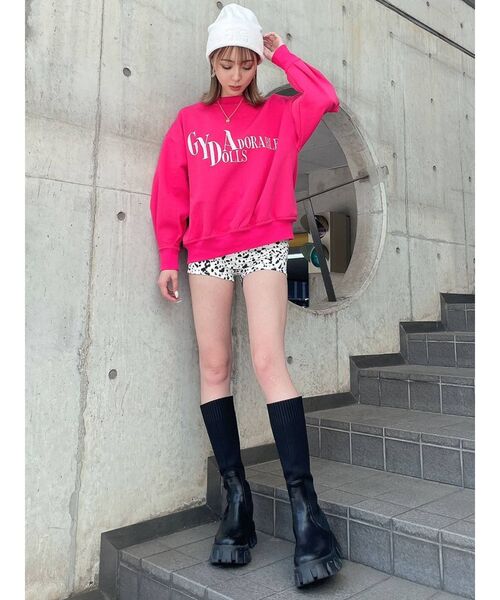 GYDA（ジェイダ）の「ハイウエストボタンTIGHT ショーパン（デニムパンツ・レディース・その他1/ブラック・SMALL/MEDIUM）」の10枚目の写真