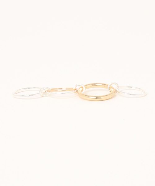 VENCEEXCHANGE（ヴァンスエクスチェンジ）の「4連重ねリング（リング・レディース・Silver/GOLD・FREE）」の3枚目の写真