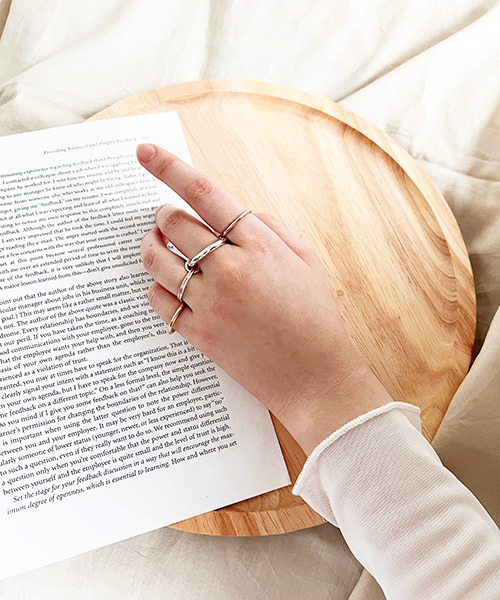 VENCEEXCHANGE（ヴァンスエクスチェンジ）の「4連重ねリング（リング・レディース・Silver/GOLD・FREE）」の7枚目の写真