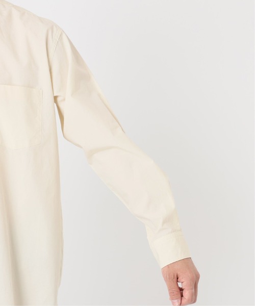 417 EDIFICE（フォーワンセブンエディフィス）の「【ESSENTIAL / エッセンシャル】 レギュラーシャツ（シャツ/ブラウス・メンズ・ライトブラウン/ベージュ/ブルー/サックスブルー・SMALL/MEDIUM/LARGE/X-LARGE）」の22枚目の写真