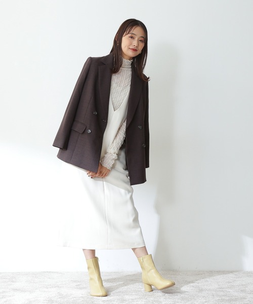 N.(N. Natural Beauty Basic)(エヌエヌナチュラルビューティーベーシック)の「◆オブリークトゥショートブーツ(ブーツ・レディース・ブラック/ベージュ/カーキ・MEDIUM/LARGE)」の4枚目の写真