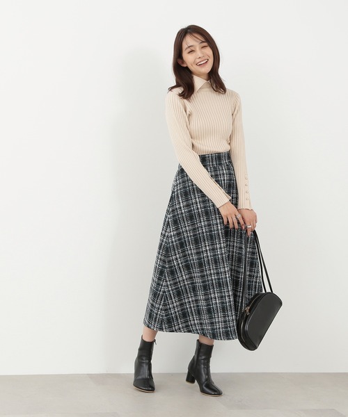 N.(N. Natural Beauty Basic)(エヌエヌナチュラルビューティーベーシック)の「◆オブリークトゥショートブーツ(ブーツ・レディース・ブラック/ベージュ/カーキ・MEDIUM/LARGE)」の12枚目の写真