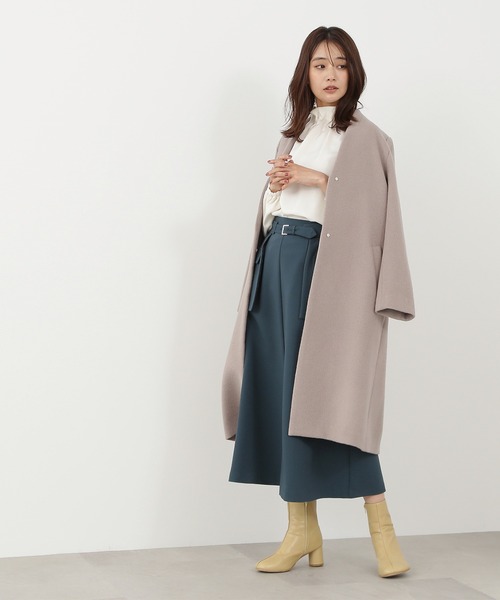 N.(N. Natural Beauty Basic)(エヌエヌナチュラルビューティーベーシック)の「◆オブリークトゥショートブーツ(ブーツ・レディース・ブラック/ベージュ/カーキ・MEDIUM/LARGE)」の13枚目の写真