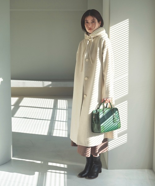 N.(N. Natural Beauty Basic)(エヌエヌナチュラルビューティーベーシック)の「◆オブリークトゥショートブーツ(ブーツ・レディース・ブラック/ベージュ/カーキ・MEDIUM/LARGE)」の18枚目の写真