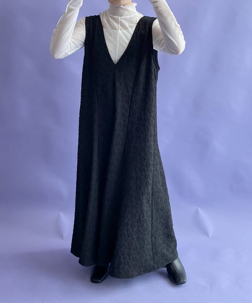 お値下げ チャコット フリーカット タフタワンピース ノースリーブ