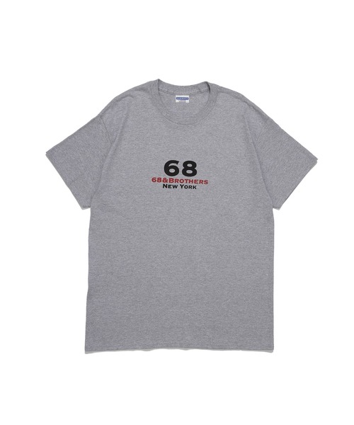 68&brothers(シックスティエイトアンドブラザーズ)の「68&BROTHERS シックスティーエイトアンドブラザーズ / Print Tee "1st LOGO"(Tシャツ/カットソー・メンズ・ホワイト/ブラック/オフホワイト/ヘザーグレー・MEDIUM/X-LARGE/LARGE/XX-LARGE)」の4枚目の写真