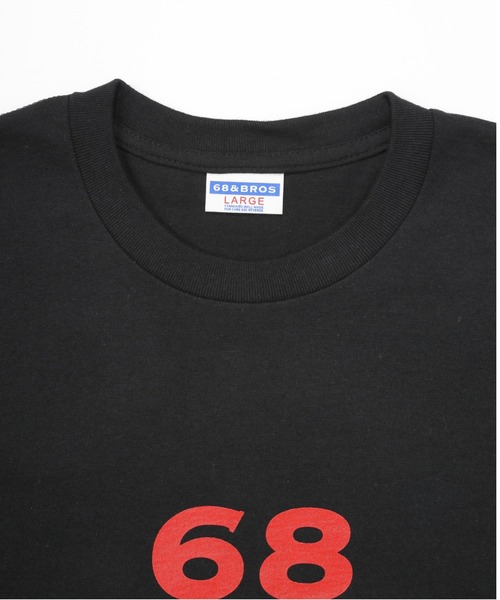 68&brothers(シックスティエイトアンドブラザーズ)の「68&BROTHERS シックスティーエイトアンドブラザーズ / Print Tee "1st LOGO"(Tシャツ/カットソー・メンズ・ホワイト/ブラック/オフホワイト/ヘザーグレー・MEDIUM/X-LARGE/LARGE/XX-LARGE)」の8枚目の写真