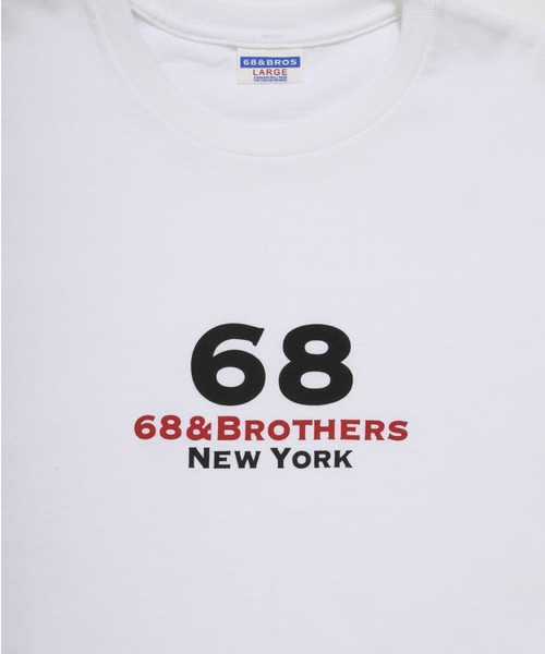 68&brothers(シックスティエイトアンドブラザーズ)の「68&BROTHERS シックスティーエイトアンドブラザーズ / Print Tee "1st LOGO"(Tシャツ/カットソー・メンズ・ホワイト/ブラック/オフホワイト/ヘザーグレー・MEDIUM/X-LARGE/LARGE/XX-LARGE)」の17枚目の写真