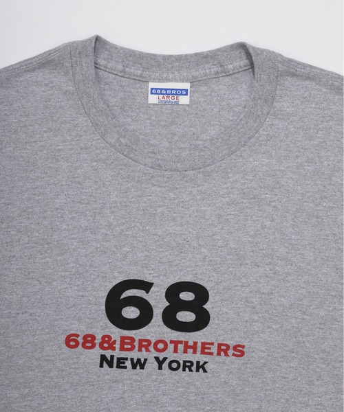 68&brothers(シックスティエイトアンドブラザーズ)の「68&BROTHERS シックスティーエイトアンドブラザーズ / Print Tee "1st LOGO"(Tシャツ/カットソー・メンズ・ホワイト/ブラック/オフホワイト/ヘザーグレー・MEDIUM/X-LARGE/LARGE/XX-LARGE)」の20枚目の写真