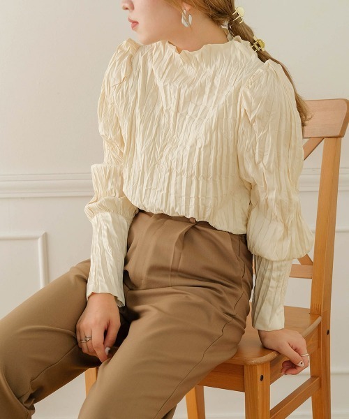 Bab（バブ）の「【Bab×KANAMI】Washer Blouse（シャツ/ブラウス・レディース・チャコールグレー/ピンク/アイボリー/モカ・38）」の2枚目の写真