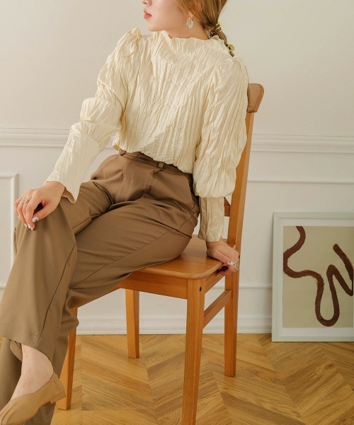 Bab（バブ）の「【Bab×KANAMI】Washer Blouse（シャツ/ブラウス・レディース・チャコールグレー/ピンク/アイボリー/モカ・38）」の5枚目の写真