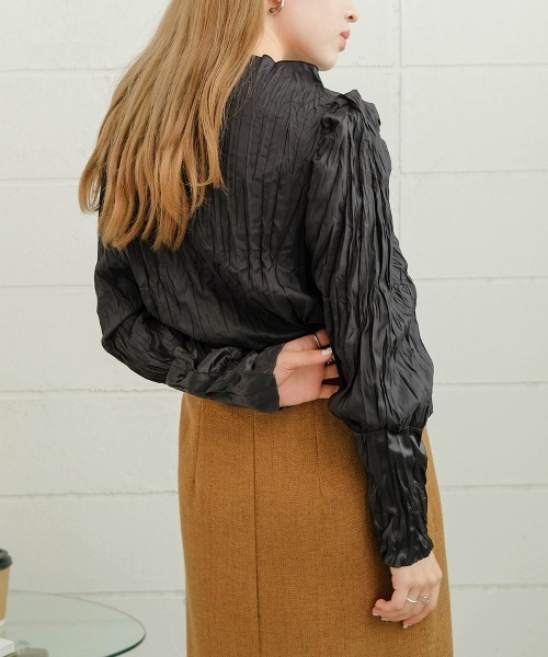 Bab（バブ）の「【Bab×KANAMI】Washer Blouse（シャツ/ブラウス・レディース・チャコールグレー/ピンク/アイボリー/モカ・38）」の11枚目の写真
