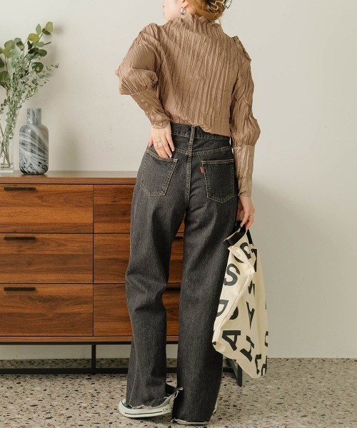 Bab（バブ）の「【Bab×KANAMI】Washer Blouse（シャツ/ブラウス・レディース・チャコールグレー/ピンク/アイボリー/モカ・38）」の12枚目の写真