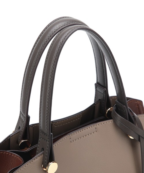 MERCURYDUO（マーキュリーデュオ）の「【MERCURYDUO/マーキュリーデュオ】軽量　両アオリポケット付き　ハンドバッグ（ハンドバッグ・レディース・ブラック/アイボリー/ベージュ系その他・FREE）」の12枚目の写真