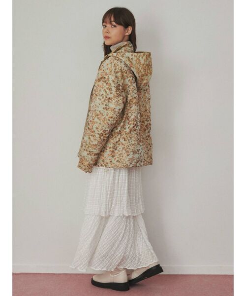 merry jenny(メリージェニー)の「checkシアーテイアードスカート(スカート・レディース・アイボリー/オフホワイト/ブラック・FREE)」の12枚目の写真