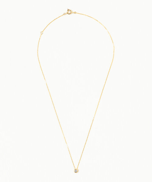 Ray BEAMS（レイビームス）の「Ray BEAMS / クリスタル フクリン ネックレス（ネックレス・レディース・ゴールド/シルバー・ONE SIZE）」の6枚目の写真