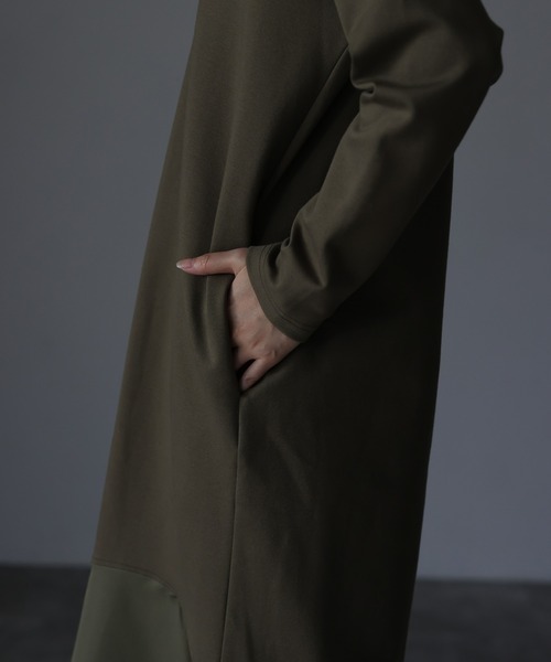 HERENCIA（ヘレンチア）の「Vネック 異素材イレヘムマーメイド  