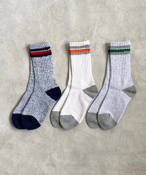 MARKEY'S（マーキーズ）の「3Pセット/クルー杢ラインソックス(15-17cm/18-20cm)（ソックス/靴下・キッズ・マルチ・18-20cm/15-17cm）」の2枚目の写真