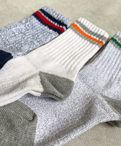 MARKEY'S（マーキーズ）の「3Pセット/クルー杢ラインソックス(15-17cm/18-20cm)（ソックス/靴下・キッズ・マルチ・18-20cm/15-17cm）」の4枚目の写真