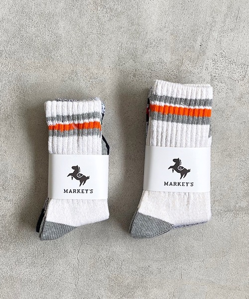 MARKEY'S（マーキーズ）の「3Pセット/クルー杢ラインソックス(15-17cm/18-20cm)（ソックス/靴下・キッズ・マルチ・18-20cm/15-17cm）」の5枚目の写真