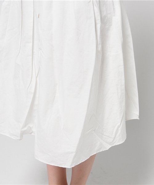 DISCOAT（ディスコート）の「【Discoat】前釦ミモレ丈スカート（スカート・レディース・ホワイト/ネイビー・MEDIUM/LARGE）」の11枚目の写真