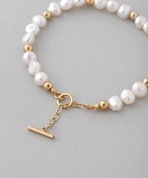 ANEMONE（アネモネ）の「淡水パールマンテルブレスレット（ブレスレット・レディース・クリア/ゴールド・FREE）」の7枚目の写真