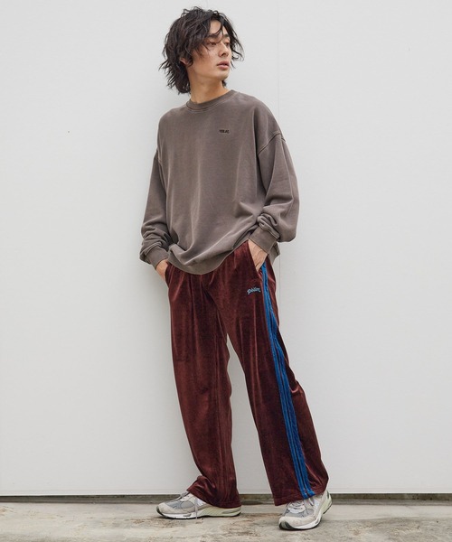 PBLIM（ページボーイリム）の「PAGEBOYLIM/オーバーダイクルースウェット（スウェット・レディース・チャコールグレー/ライトブルー/ブラウン・FREE）」の6枚目の写真